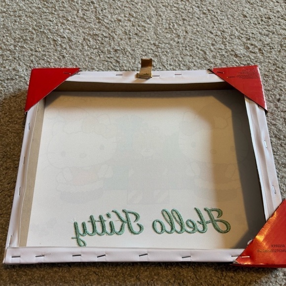 Hello Kitty Textured Canvas NEW Christmas Textured Rectangular Art Decor - Picture 5 of 5